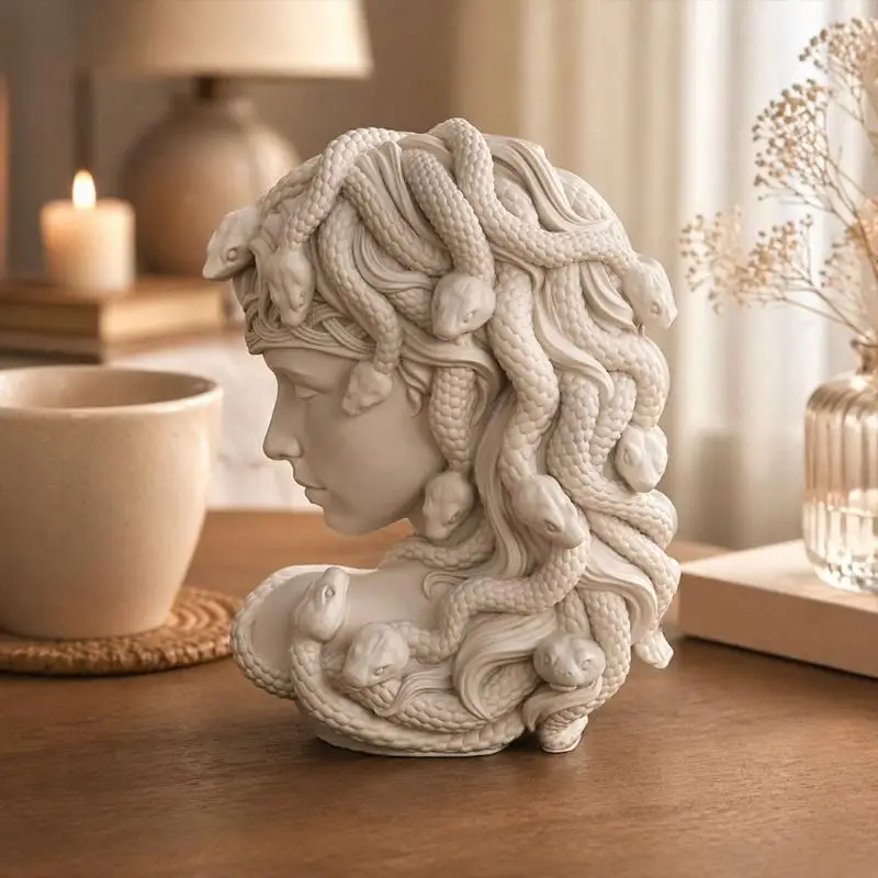 Sturdy Silicone Medusa Face Mold Perfect For Handmade Crafts And Decors
Sturdy Silicone Medusa Face Mold Perfect For Handmade Crafts And Decors