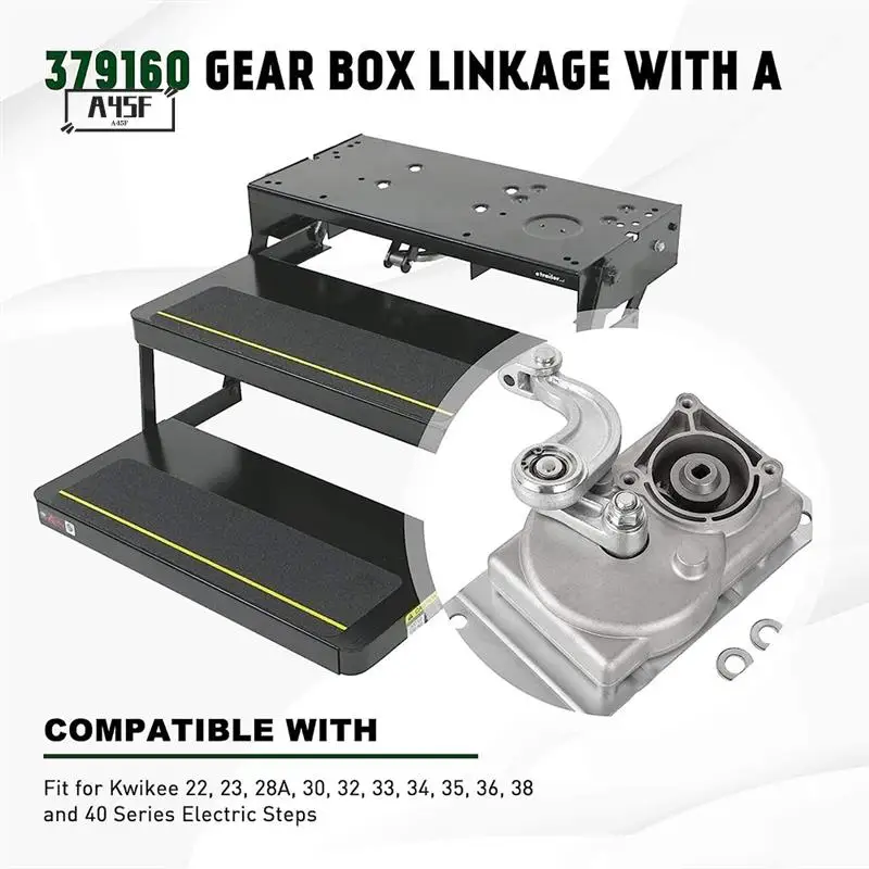 A45F-9Inch Gear Box Linkage With A Assembly For Kwikee 22 32 40 Series 379160 1101425 RV Electric Steps PRC-1011-S Spare Parts
A45F-9Inch Gear Box Linkage With A Assembly For Kwikee 22 32 40 Series 379160 1101425 RV Electric Steps PRC-1011-S Spare Parts