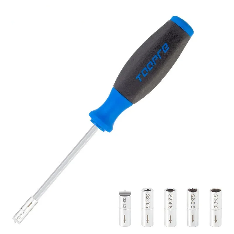 Bicycle Wheel Spoke Wrench Portable Bike Built-in Spoke Wrench With 1.3/3.5/4.8/5.5/6.0mm Detachable Bit Bike Adjustment Tool
Bicycle Wheel Spoke Wrench Portable Bike Built-in Spoke Wrench With 1.3/3.5/4.8/5.5/6.0mm Detachable Bit Bike Adjustment Tool