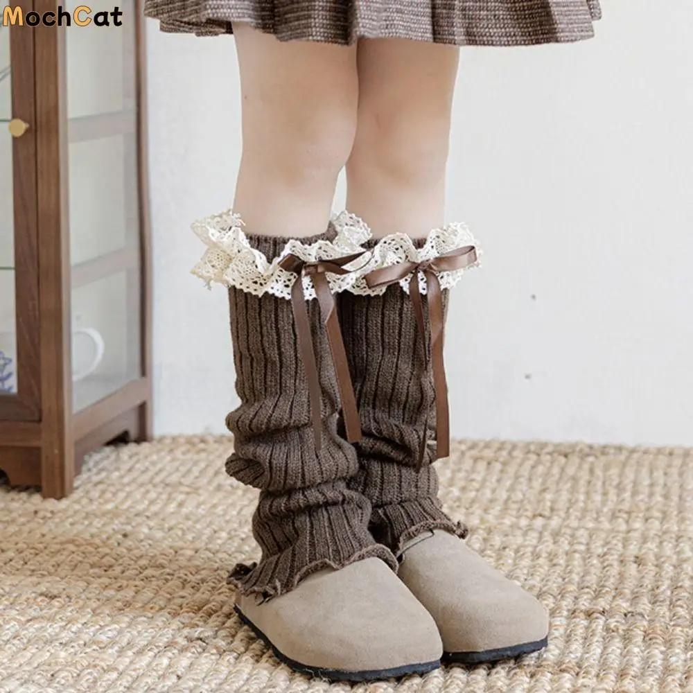 Cute Harajuku Bow Ribbon Leg Warmers Solid Color Sweet Lolita Knitted Socks Kawaii Long Stockings Children's Foot Warmer Autumn
Cute Harajuku Bow Ribbon Leg Warmers Solid Color Sweet Lolita Knitted Socks Kawaii Long Stockings Children's Foot Warmer Autumn