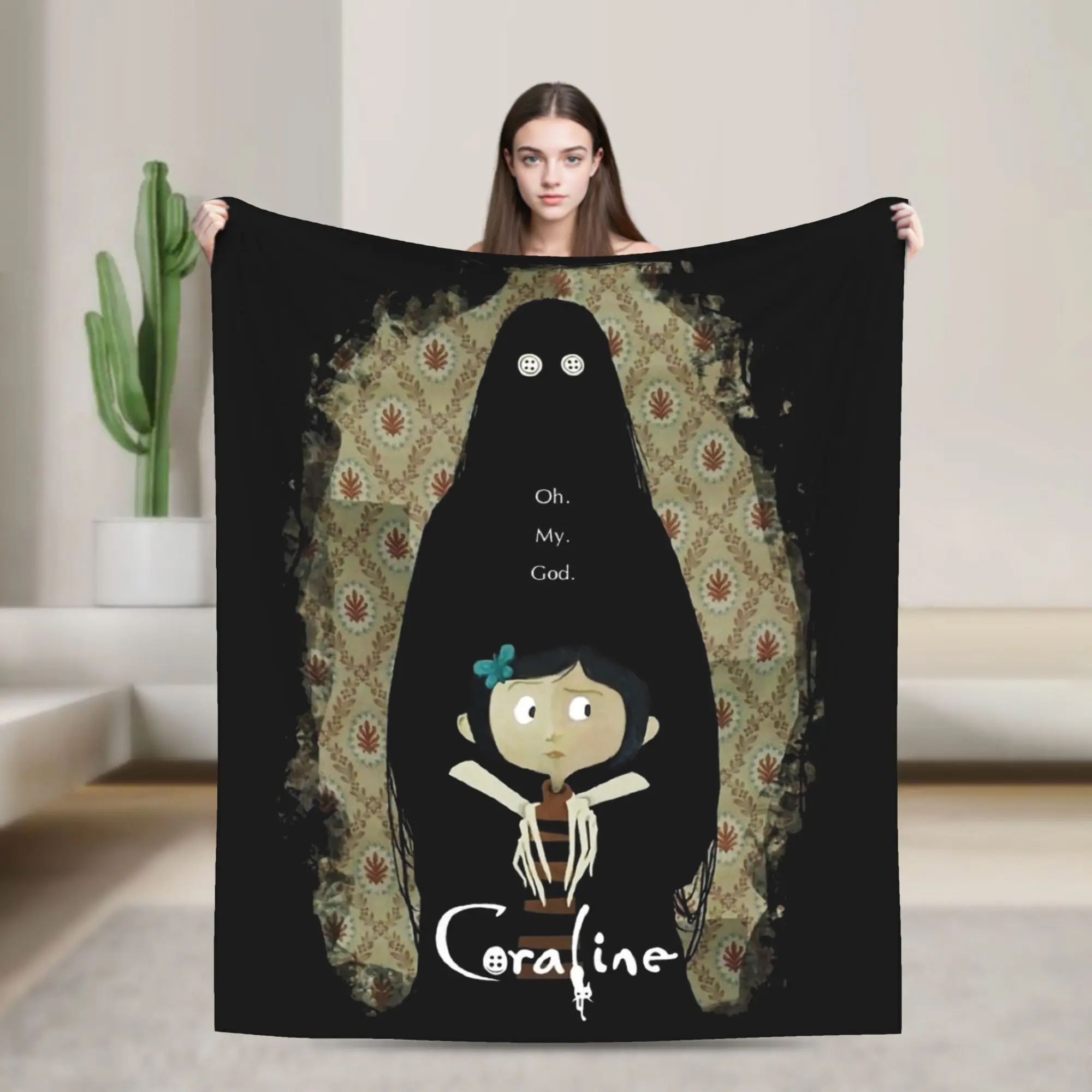 Coralined Halloween Movie Blankets Velvet Winter Multifunction Warm Throw Blankets for Bedding Office Bedspread
Coralined Halloween Movie Blankets Velvet Winter Multifunction Warm Throw Blankets for Bedding Office Bedspread