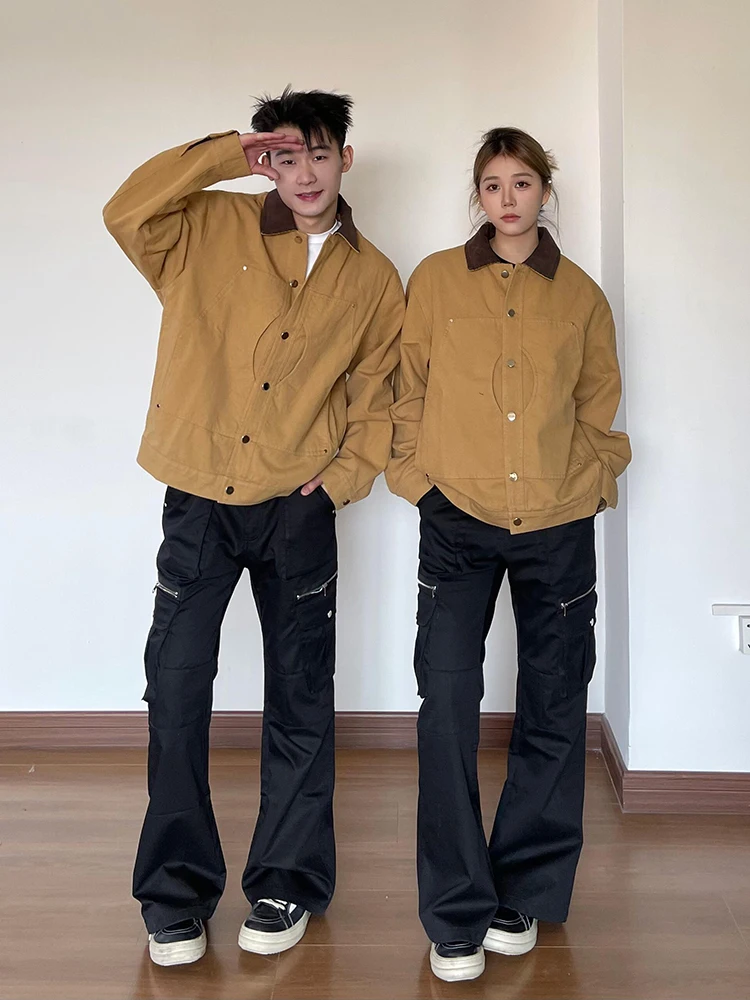 Vintage Detroit Men's Jaet American Retro Sle Spring Autumn Outerwear Faionable Urban Loose Fit Windproof Coat
Vintage Detroit Men's Jaet American Retro Sle Spring Autumn Outerwear Faionable Urban Loose Fit Windproof Coat