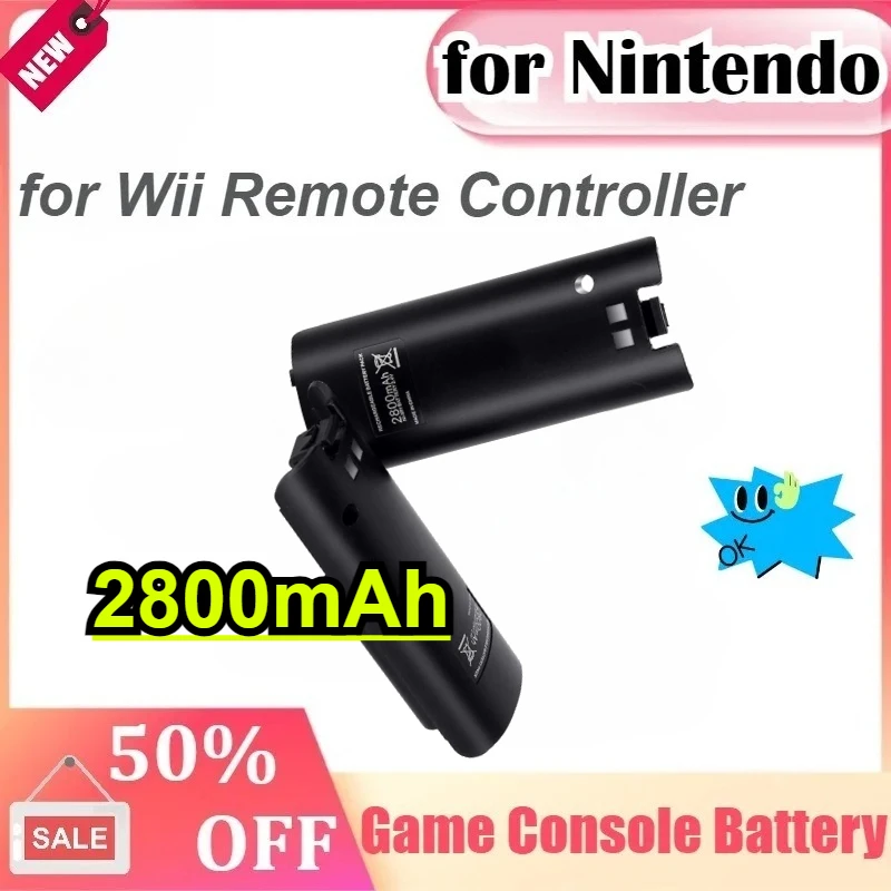 2800mAh Rechargeable Batteries for Nintendo Wii/wii U for Nintendo Wii Remote Controller
2800mAh Rechargeable Batteries for Nintendo Wii/wii U for Nintendo Wii Remote Controller