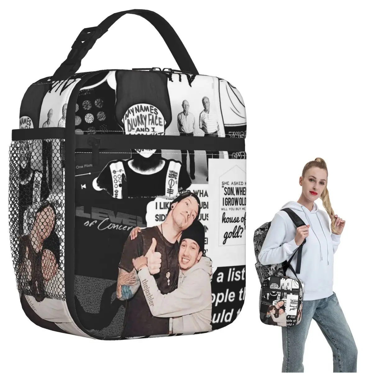 Изолированная сумка для обеда Twenty One Pilots для женщин и детей, герметичные коробки для еды, термосумка для ланча
Изолированная сумка для обеда Twenty One Pilots для женщин и детей, герметичные коробки для еды, термосумка для ланча