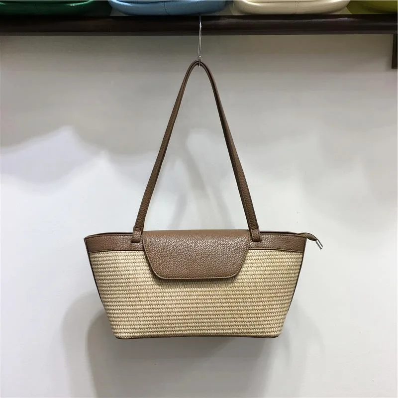 Meet You Summer Trend Retro Beach Straw Bag Large Capacity Patchwork Leather Tote Bag 2025 Female Bohemian Travel Beach Bag
Meet You Summer Trend Retro Beach Straw Bag Large Capacity Patchwork Leather Tote Bag 2025 Female Bohemian Travel Beach Bag
