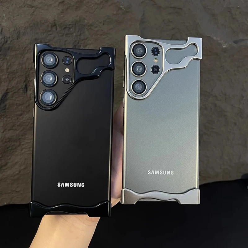 For Samsung Galaxy S24 S23 Ultra Plus Case Alien Irregular Metal Phone Shell Aluminum Alloy Bumper Lens Film Protection Cover
For Samsung Galaxy S24 S23 Ultra Plus Case Alien Irregular Metal Phone Shell Aluminum Alloy Bumper Lens Film Protection Cover