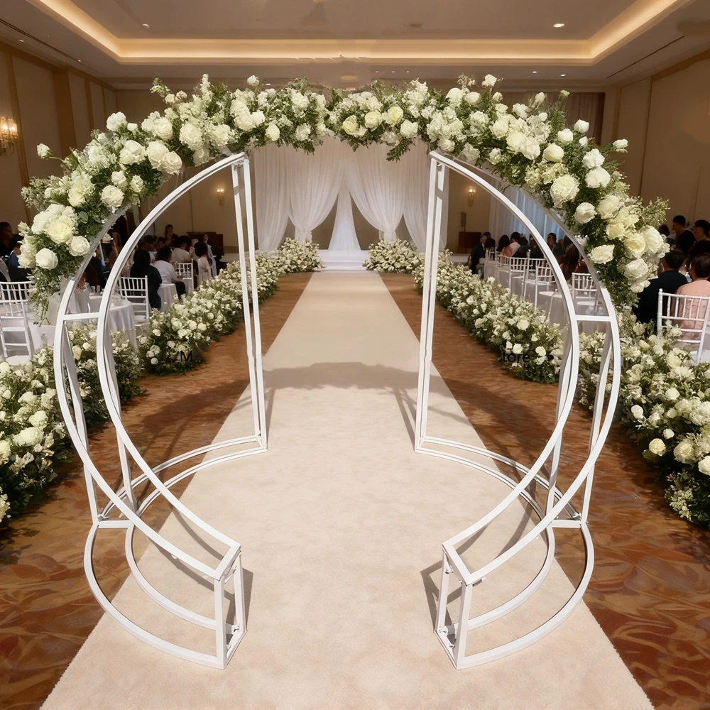 2pcs Elegant Vintage Iron acrylic bead Wedding Arch Half Arc Ceremony Handover T-Stage Decor New Fashion in Wedding Supplies
2pcs Elegant Vintage Iron acrylic bead Wedding Arch Half Arc Ceremony Handover T-Stage Decor New Fashion in Wedding Supplies