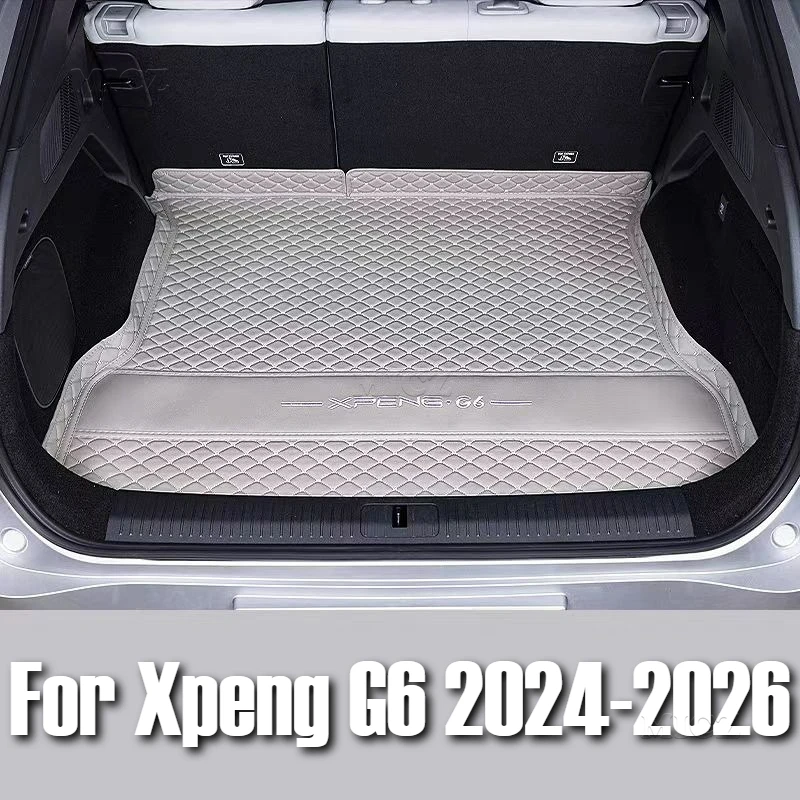 Для Xpeng G6 2024 2025 2026 автомобильные аксессуары коврик для багажника задний багажник защита грузового багажника кожаный коврик модификация интерьера 
Для Xpeng G6 2024 2025 2026 автомобильные аксессуары коврик для багажника задний багажник защита грузового багажника кожаный коврик модификация интерьера