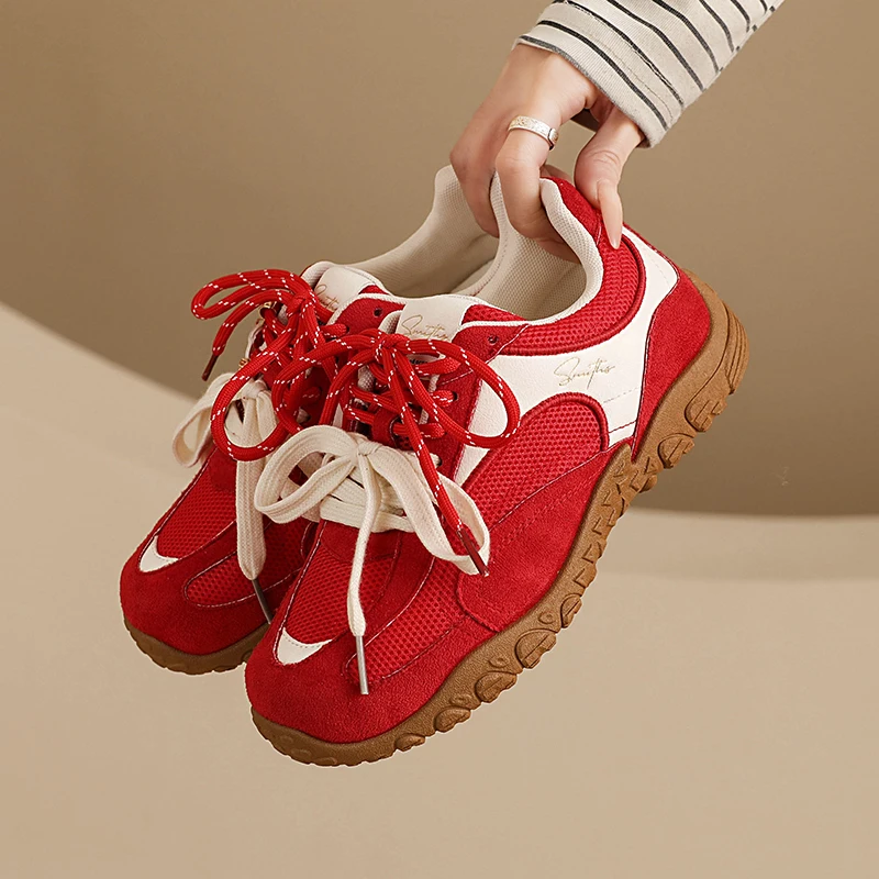 2026 New Spring Summer Retro German Training Shoes for Women Thick Sole Height Increasing Women's Shoes Casual Sports Shoes
2026 New Spring Summer Retro German Training Shoes for Women Thick Sole Height Increasing Women's Shoes Casual Sports Shoes