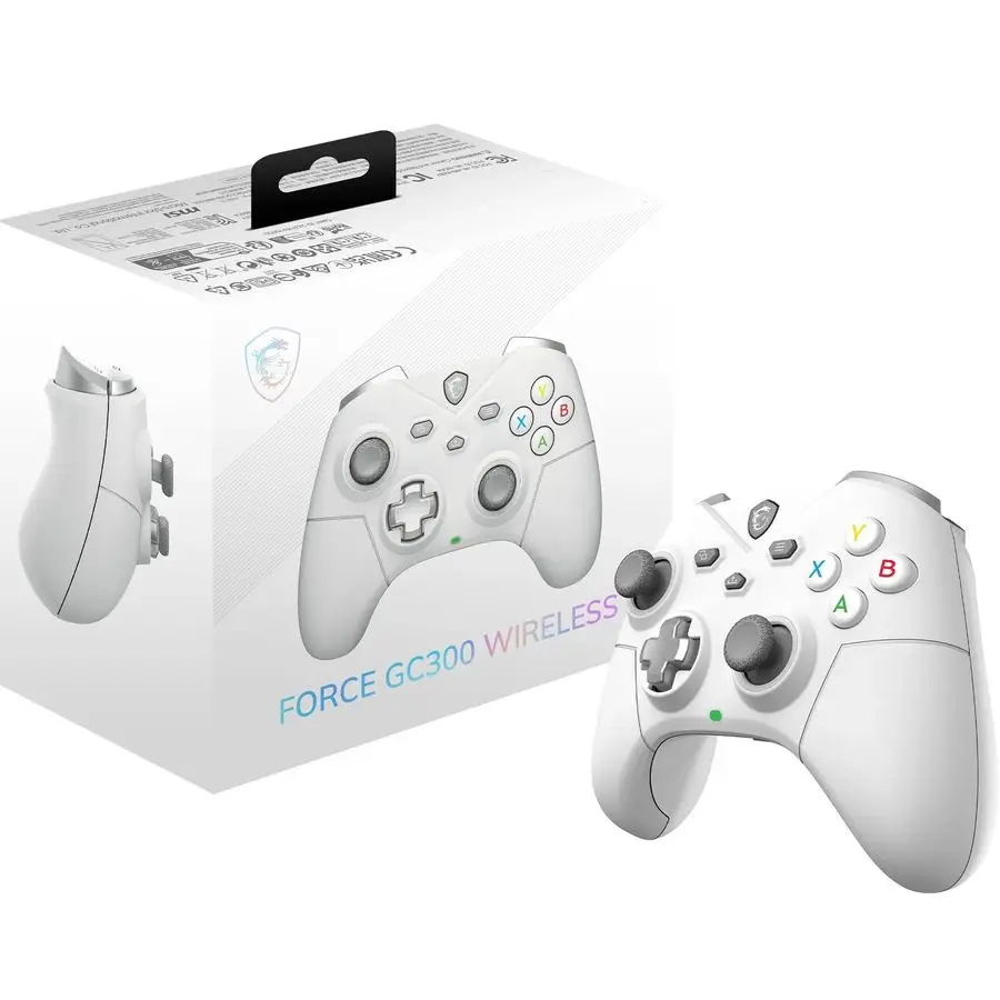 FORCE GC300 WIRELESS WHITE PC Gamepad Controller 2.4 GHz, Bluetooth, USB TypeC to A Wired Wireless, 600mAh Liion Battery 20h, In
FORCE GC300 WIRELESS WHITE PC Gamepad Controller 2.4 GHz, Bluetooth, USB TypeC to A Wired Wireless, 600mAh Liion Battery 20h, In