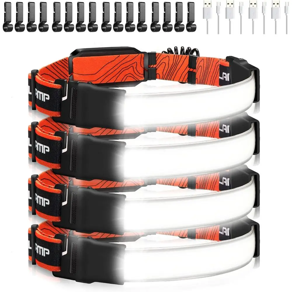 Rechargeable 4-Pack 230° Wide-Angle 1000 Lumens Flashlight with Red Taillight 3 Modes Lightweight LED Lamp Adjustable Waterproof
Rechargeable 4-Pack 230° Wide-Angle 1000 Lumens Flashlight with Red Taillight 3 Modes Lightweight LED Lamp Adjustable Waterproof