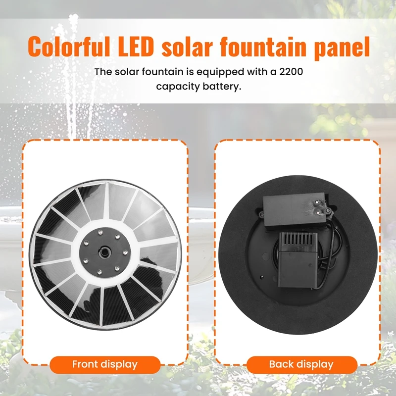 Solar Fountain , 3.5W Floating Solar Bird Bath Fountains Solar Fountain Pump For Bird Bath, Garden, Pond, Pool, Patio
Solar Fountain , 3.5W Floating Solar Bird Bath Fountains Solar Fountain Pump For Bird Bath, Garden, Pond, Pool, Patio