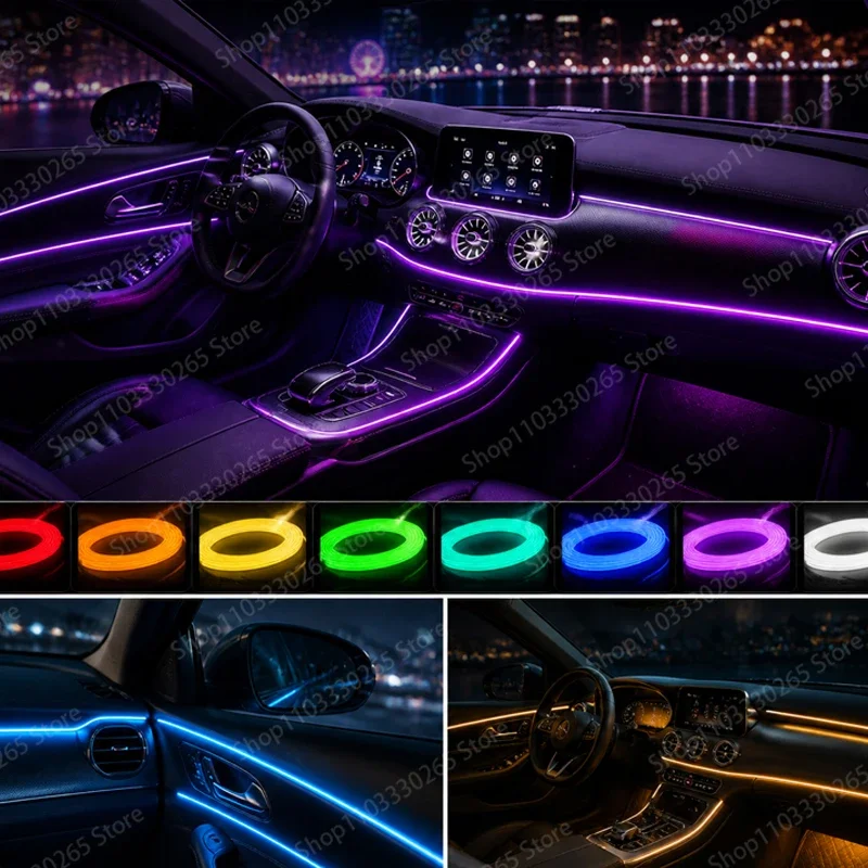 Interior ambient lighting LED strip USB interior LED decorative light EL wiring neon strip
Interior ambient lighting LED strip USB interior LED decorative light EL wiring neon strip