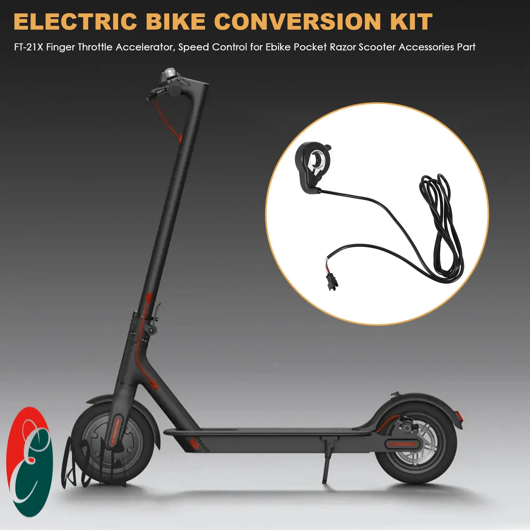 Ebike Electric Bicycle Thumb Throttle, FT-21X Finger Throttle Accelerator, Speed Control For Ebike Pocket Razor Scooter Accessor
Ebike Electric Bicycle Thumb Throttle, FT-21X Finger Throttle Accelerator, Speed Control For Ebike Pocket Razor Scooter Accessor
