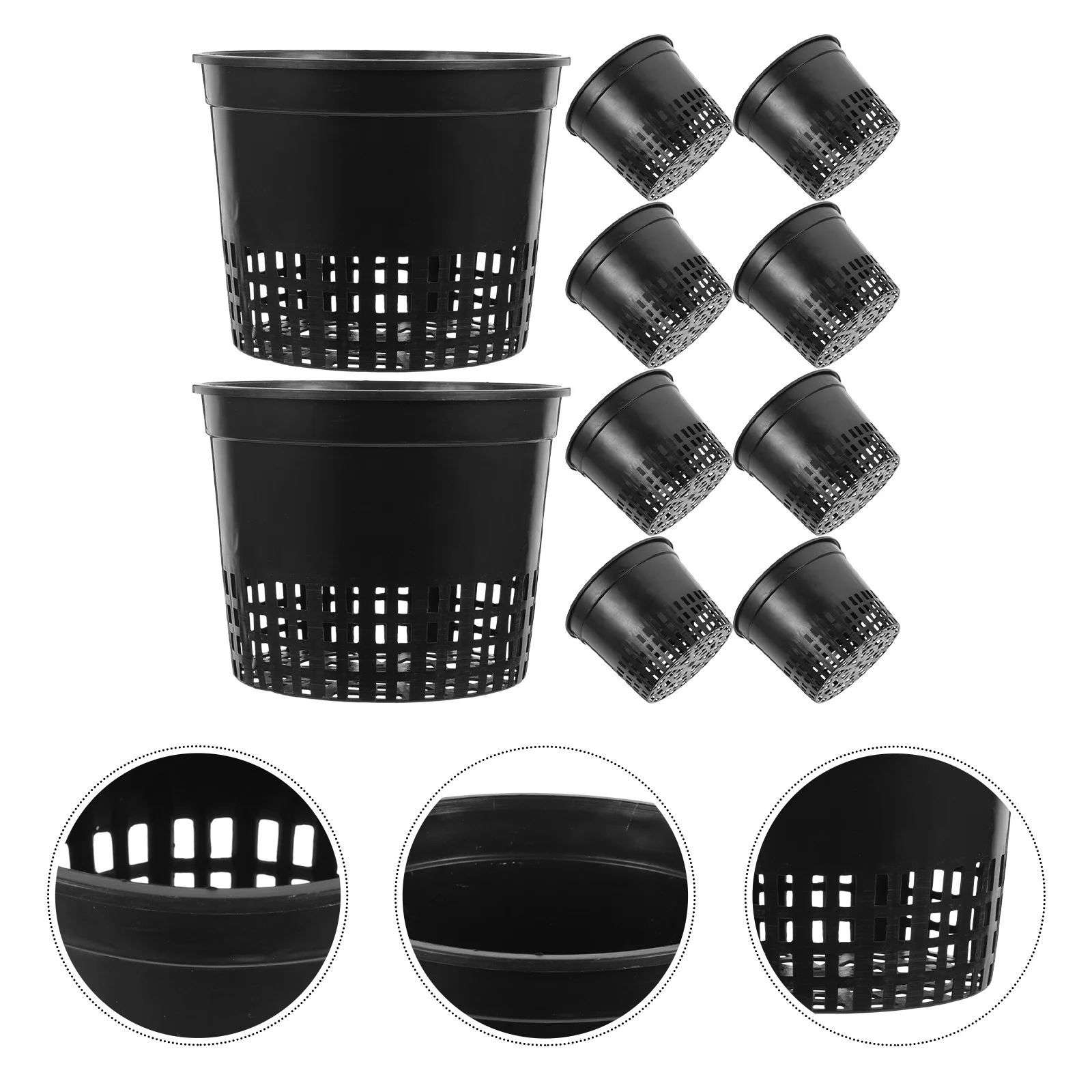 10 PCS Aquaponics Fish Tank Plants Water Planting Pot Large Net Pots for Hydroponics
10 PCS Aquaponics Fish Tank Plants Water Planting Pot Large Net Pots for Hydroponics