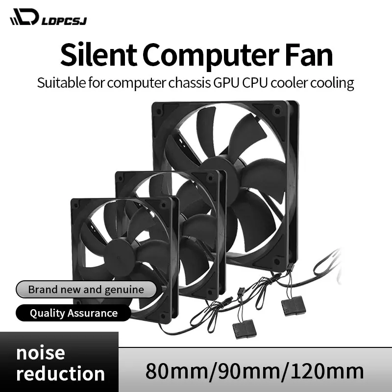 80mm 90mm 120mm Quiet Computer Fan Silent PC Fans For Computer PC Case GPU CPU Cooler Radiator Cooling
80mm 90mm 120mm Quiet Computer Fan Silent PC Fans For Computer PC Case GPU CPU Cooler Radiator Cooling