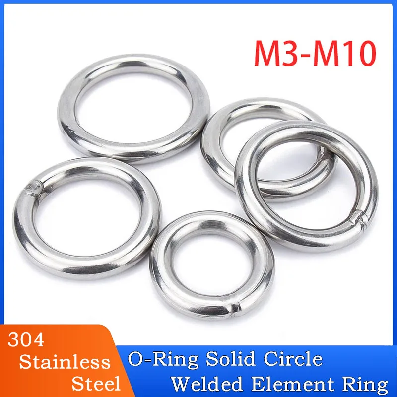 1-5pcs 304 Stainless Steel Seamless Circular Ring Smooth Solid O Ring for Rigging Marine Boat Hammock Seamless Steel Ring M3-M1
1-5pcs 304 Stainless Steel Seamless Circular Ring Smooth Solid O Ring for Rigging Marine Boat Hammock Seamless Steel Ring M3-M1