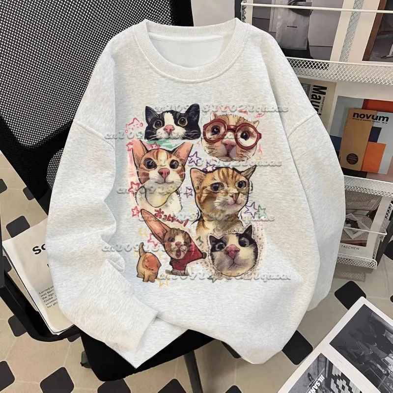 American Sweet Cool Cartoon Cat 3D Printed Long Sleeve Autumn New Loose and Versatile Quick Drying Top Trendy
American Sweet Cool Cartoon Cat 3D Printed Long Sleeve Autumn New Loose and Versatile Quick Drying Top Trendy