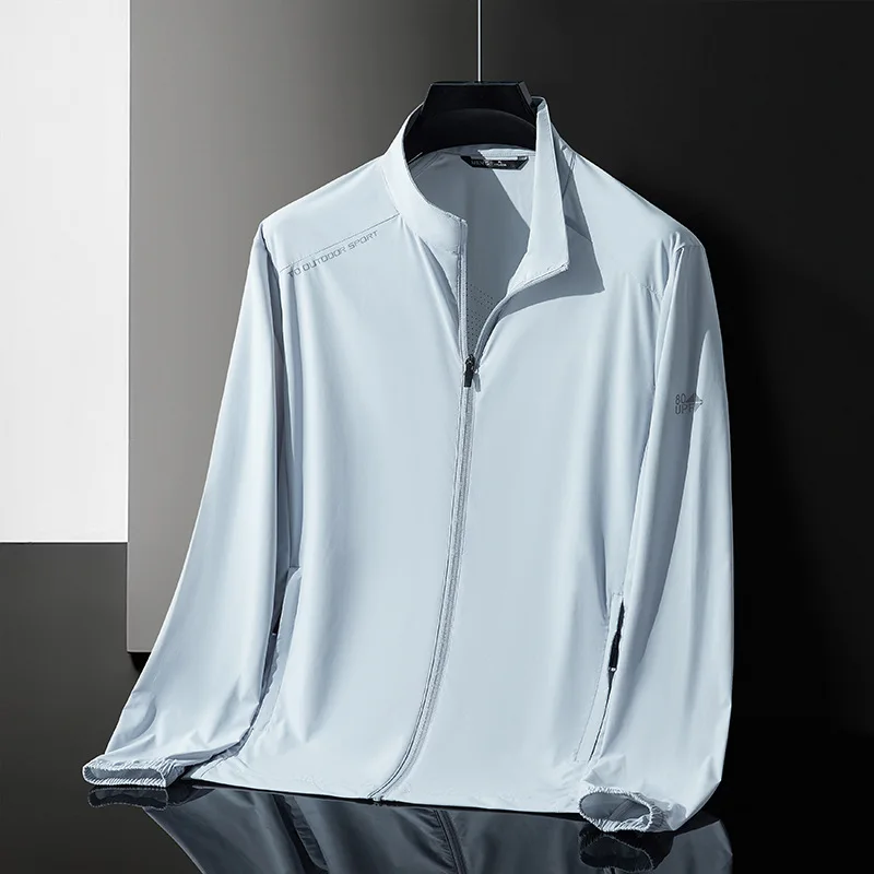 Летняя мужская куртка с тонким воротником-стойкой и солнцезащитным кремом, защита от ультрафиолета, быстросохнущая уличная дышащая куртка для спорта, пешего туризма, рыбалки
Летняя мужская куртка с тонким воротником-стойкой и солнцезащитным кремом, защита от ультрафиолета, быстросохнущая уличная дышащая куртка для спорта, пешего туризма, рыбалки
