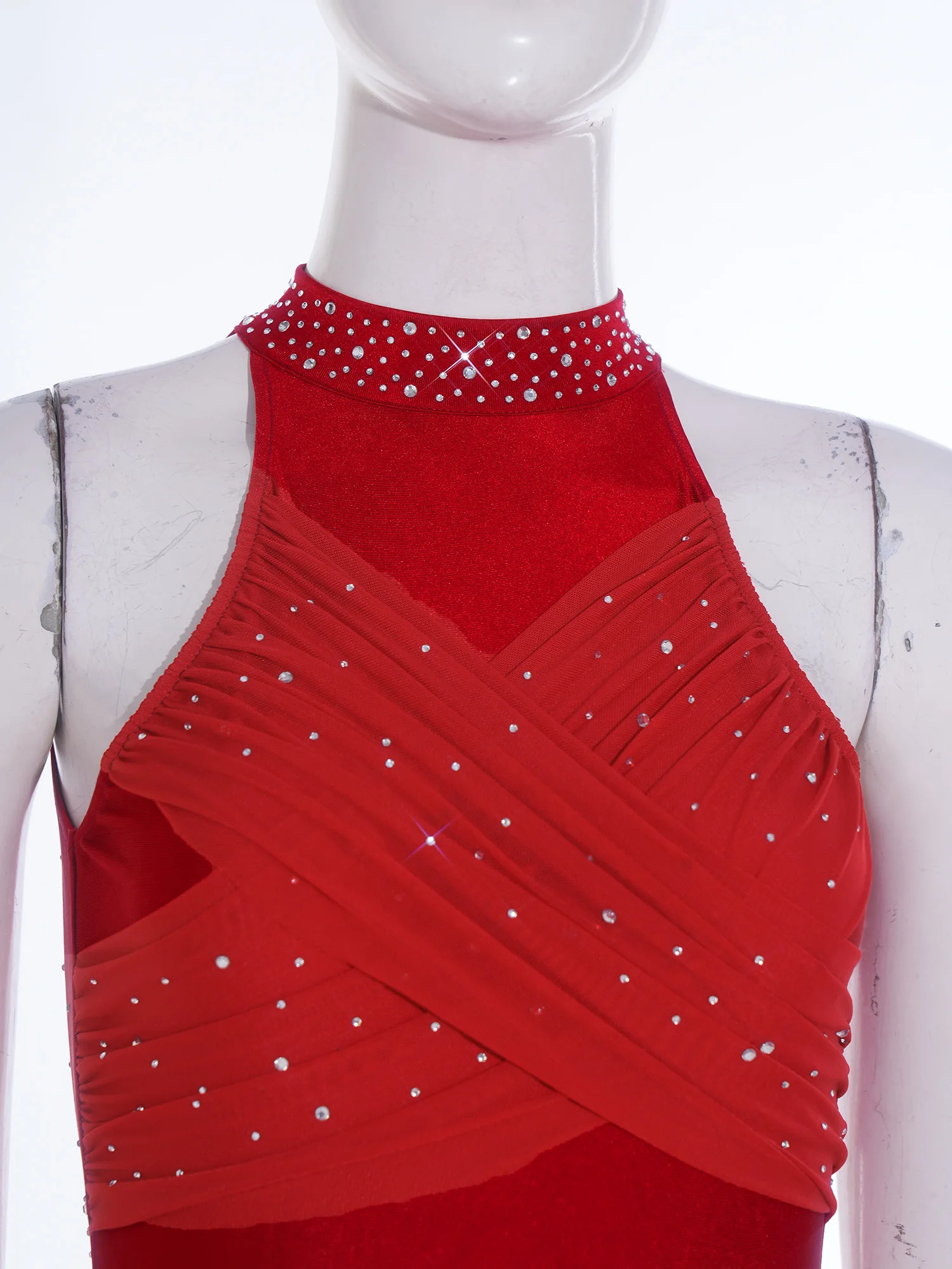Women Jazz Rumba Disco Dance Flared Rompers Rhinestone Mesh Overlays Sleeveless Bell Bottoms Jumpsuit Modern Jazz Dance Clubwear
Women Jazz Rumba Disco Dance Flared Rompers Rhinestone Mesh Overlays Sleeveless Bell Bottoms Jumpsuit Modern Jazz Dance Clubwear