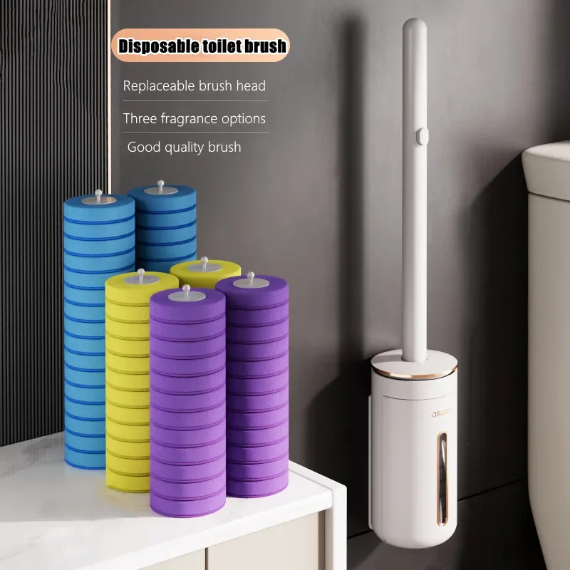 Disposable Toilet Brush Wallmounted Toilet Cleaner Replacement Head Cleaning Tool Toilet Brush WC Kit Bathroom Accessories
Disposable Toilet Brush Wallmounted Toilet Cleaner Replacement Head Cleaning Tool Toilet Brush WC Kit Bathroom Accessories