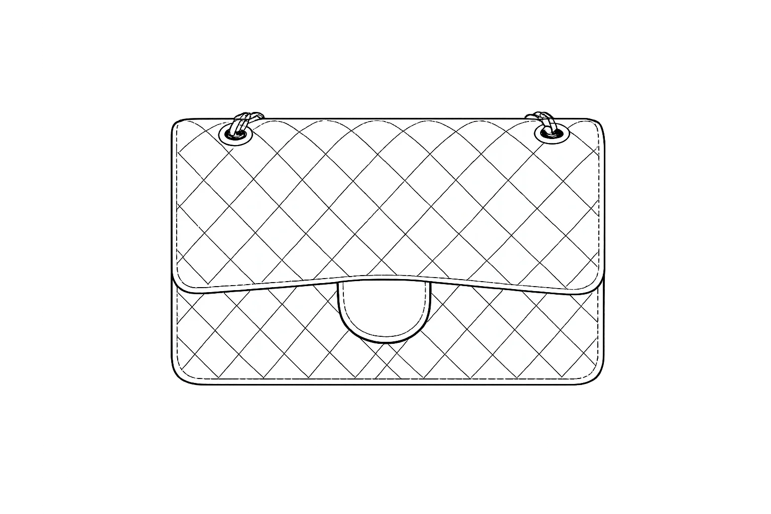 Quilted Flap Minimalist Small Square Bag
Quilted Flap Minimalist Small Square Bag