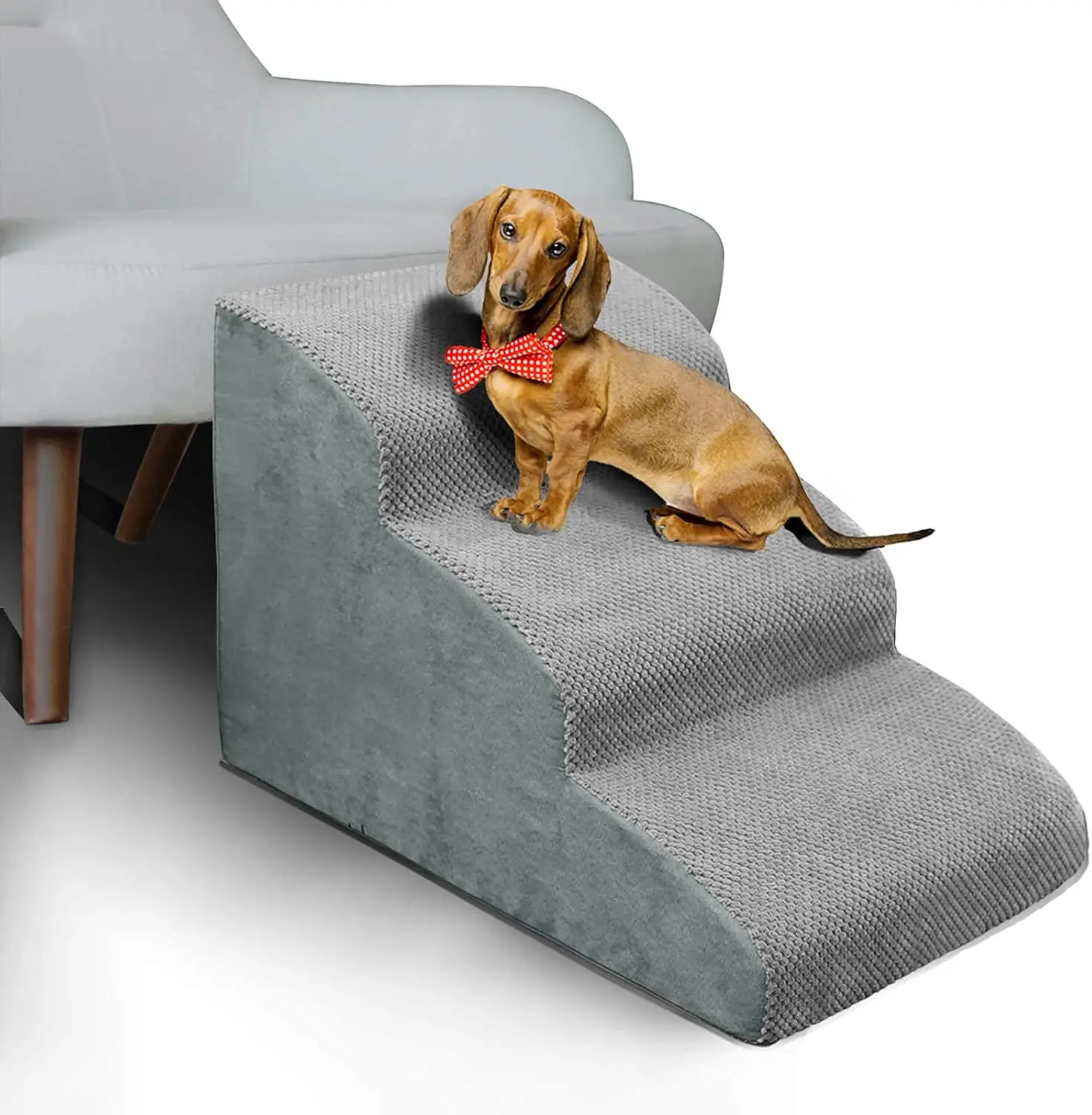 3-Step High Density Foam Dog Stairs, Non-Slip Pet Steps for Older Dogs, Sofa Bed Ladder for Cats
3-Step High Density Foam Dog Stairs, Non-Slip Pet Steps for Older Dogs, Sofa Bed Ladder for Cats