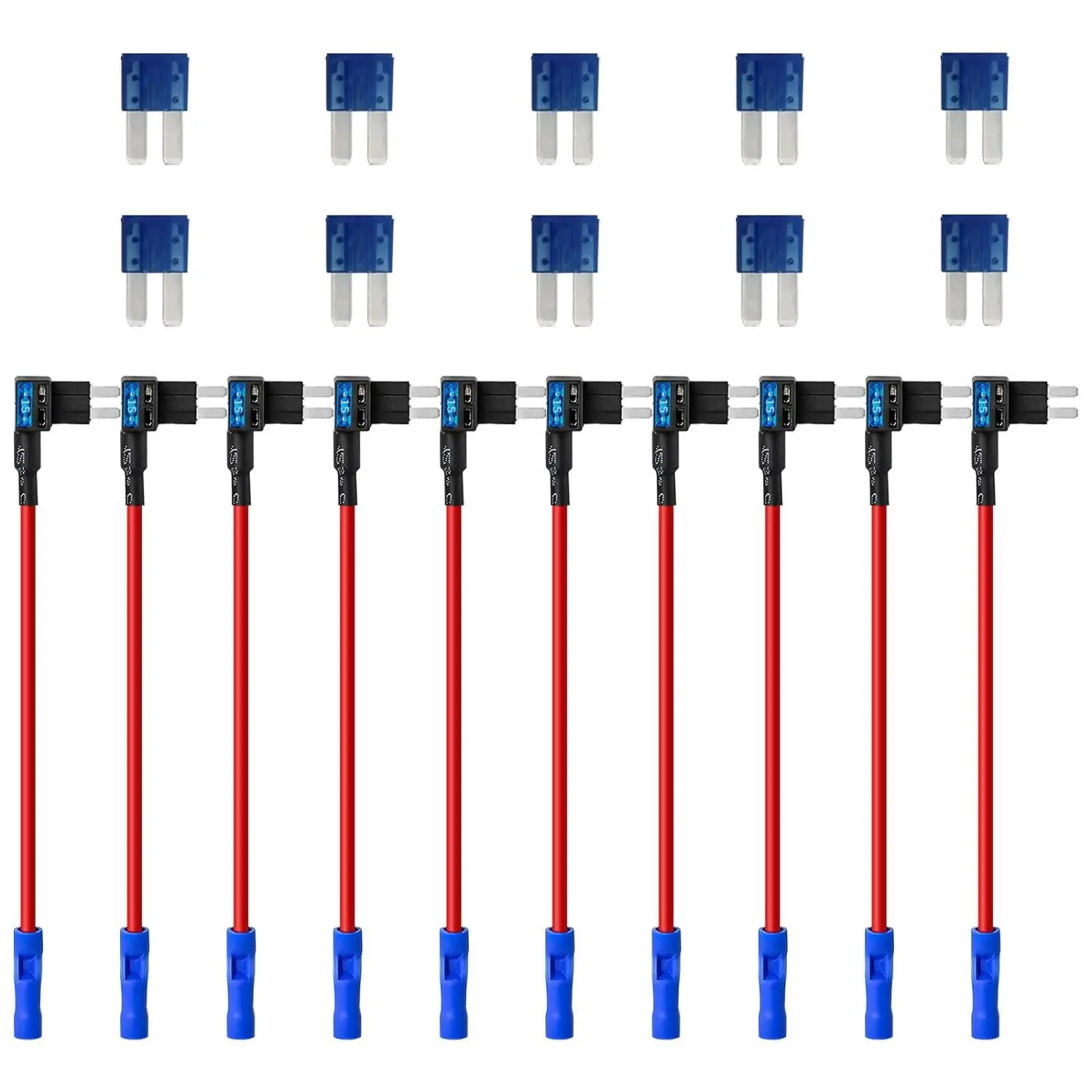 10Pcs Bagged Zinc Alloy Add-A-Circuit Fuse Tap Adapter Preinstalled 15AMP Blade Fuse 12V Car Power Tap
10Pcs Bagged Zinc Alloy Add-A-Circuit Fuse Tap Adapter Preinstalled 15AMP Blade Fuse 12V Car Power Tap