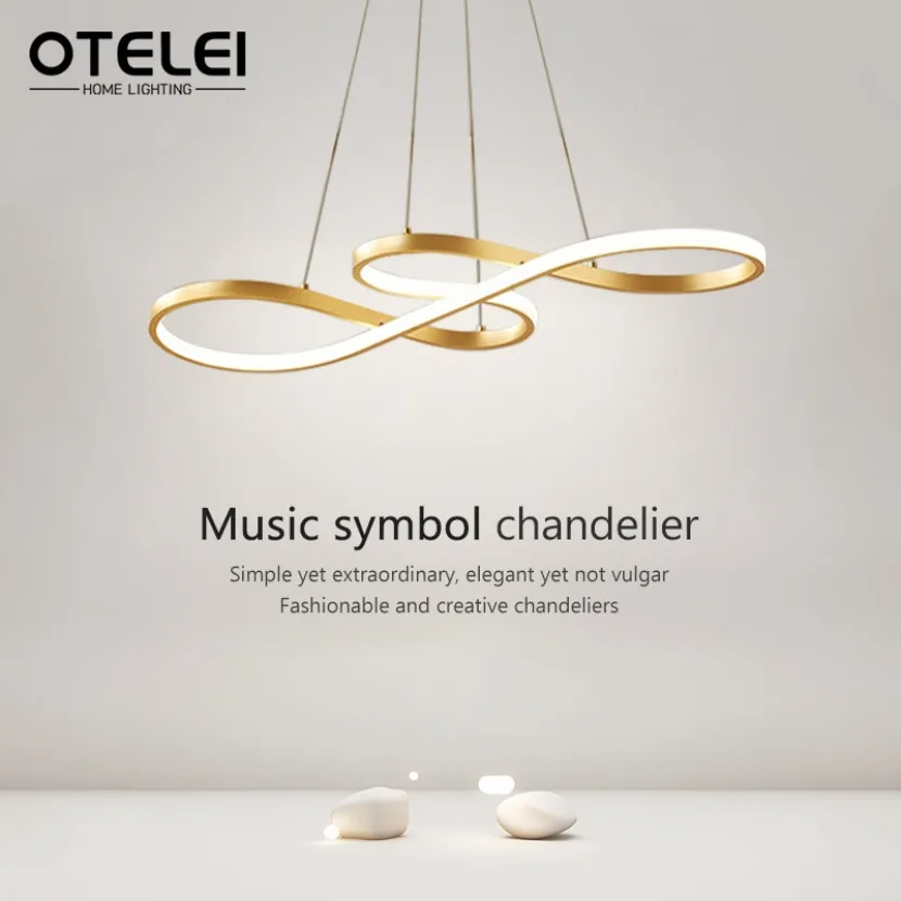 Modern LED Chandelier Creative Musical Note Design Remote Control Dimming Living Room Dining Table Dining Room Decoration Light
Modern LED Chandelier Creative Musical Note Design Remote Control Dimming Living Room Dining Table Dining Room Decoration Light