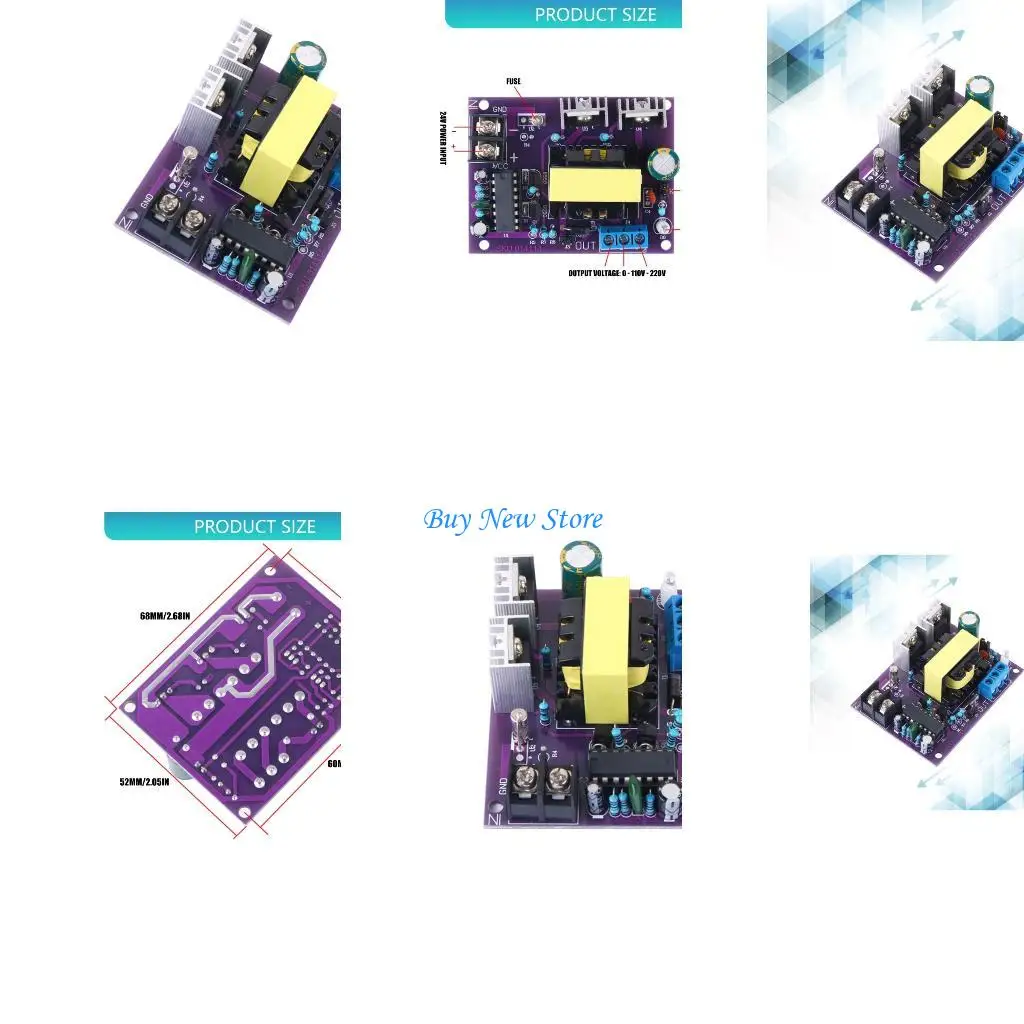 20CE Power Supply Module Board 100W Inverter DC24V to AC110 220 High Frequency Square Waves for Various Electronic Devices
20CE Power Supply Module Board 100W Inverter DC24V to AC110 220 High Frequency Square Waves for Various Electronic Devices