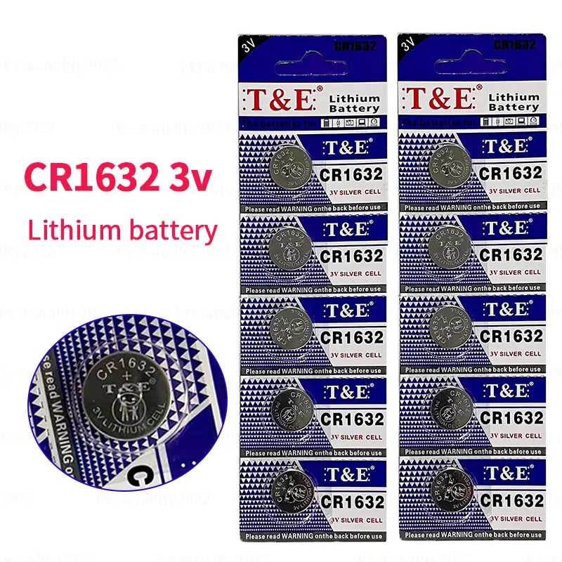 5-50pcs CR1632 3V Lithium Battery DL1632 Silver Button Cell Batteries for Watch Calculator Toy Electronic Alarm Clock Coin Cells
5-50pcs CR1632 3V Lithium Battery DL1632 Silver Button Cell Batteries for Watch Calculator Toy Electronic Alarm Clock Coin Cells