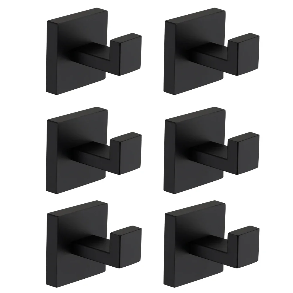 6 Pack Wall-Mounted Stainless Steel Bathroom Towel Hooks/Coat Hooks for Bathroom, Bedroom, Kitchen
6 Pack Wall-Mounted Stainless Steel Bathroom Towel Hooks/Coat Hooks for Bathroom, Bedroom, Kitchen