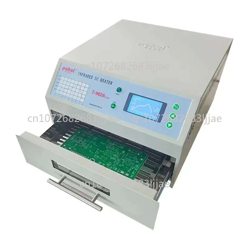 T-962A V2.0 Desktop Infrared Reflow Oven IC Heater for BGA SMD SMT Rework Station Wave Oven
T-962A V2.0 Desktop Infrared Reflow Oven IC Heater for BGA SMD SMT Rework Station Wave Oven