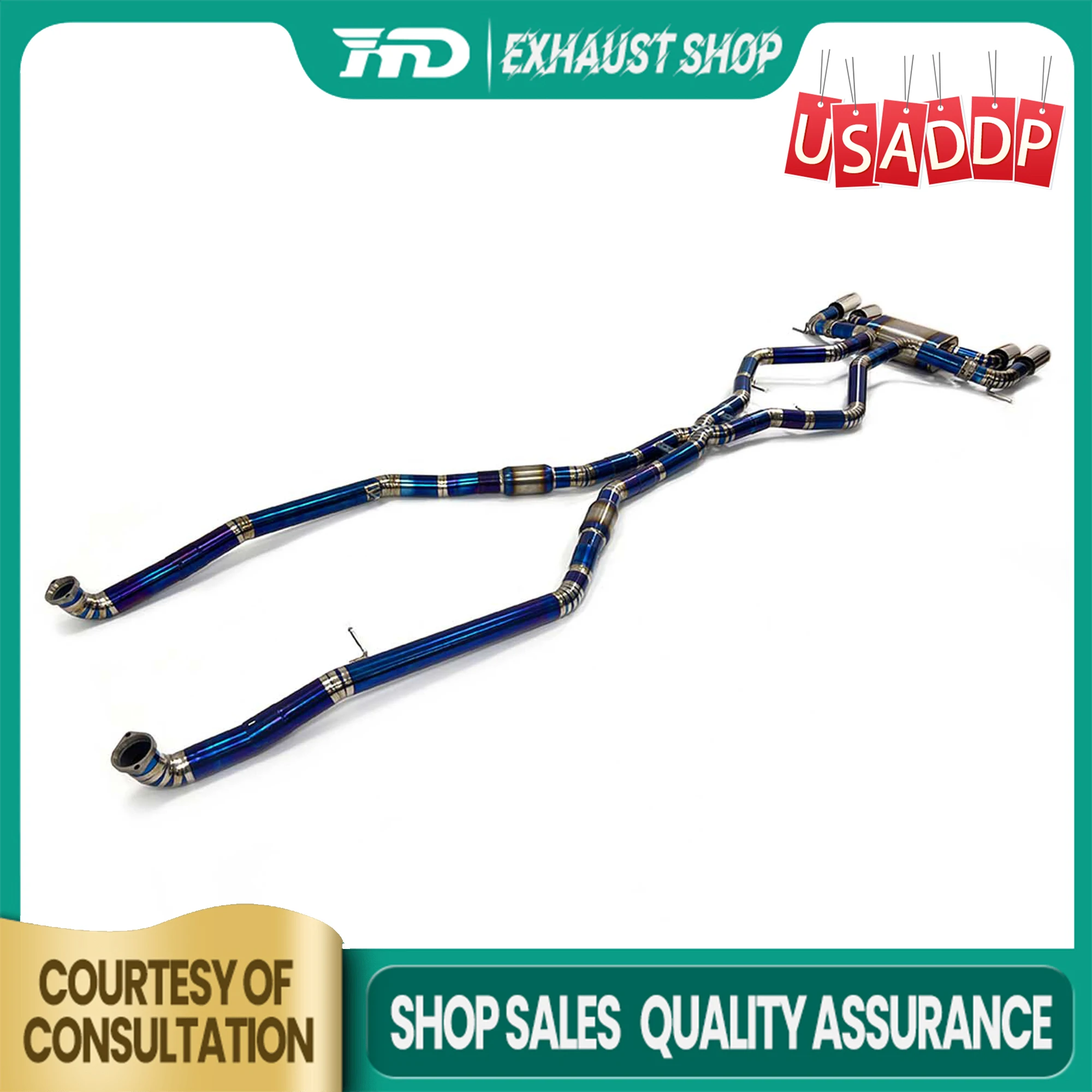 HMD Exhaust Catback for BMW X5M X6M E70 E71 Electronic valves Muffler Tips X-pipe exhaust design Exact Fit️
HMD Exhaust Catback for BMW X5M X6M E70 E71 Electronic valves Muffler Tips X-pipe exhaust design Exact Fit️