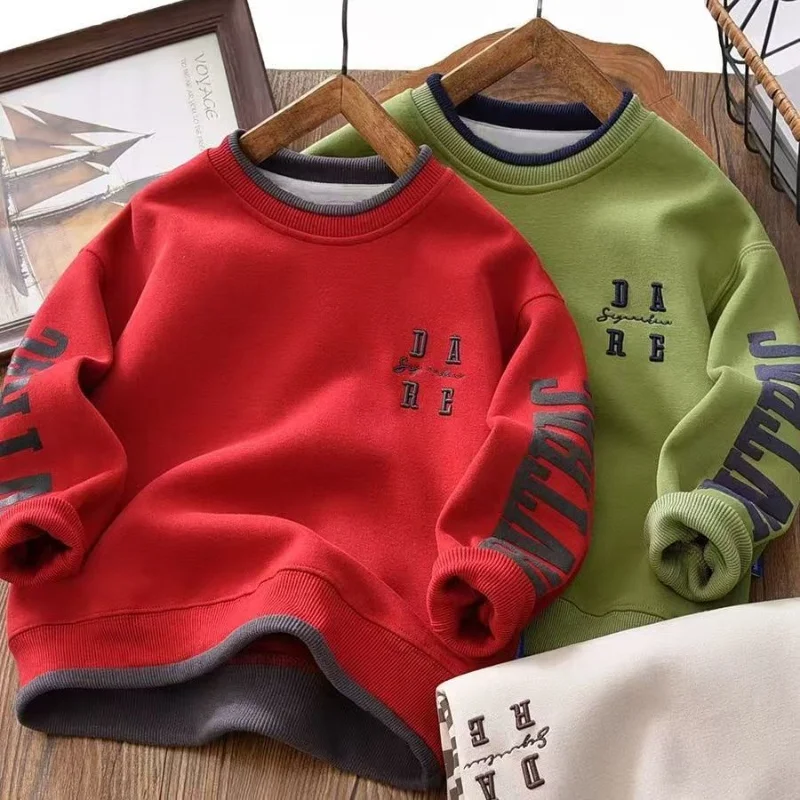Boys' Sweatshirt Spring And Autumn New 2025 Children's Long Sleeved Sweatshirt Boys' Embroidered Long Sleeved Base Shirt
Boys' Sweatshirt Spring And Autumn New 2025 Children's Long Sleeved Sweatshirt Boys' Embroidered Long Sleeved Base Shirt