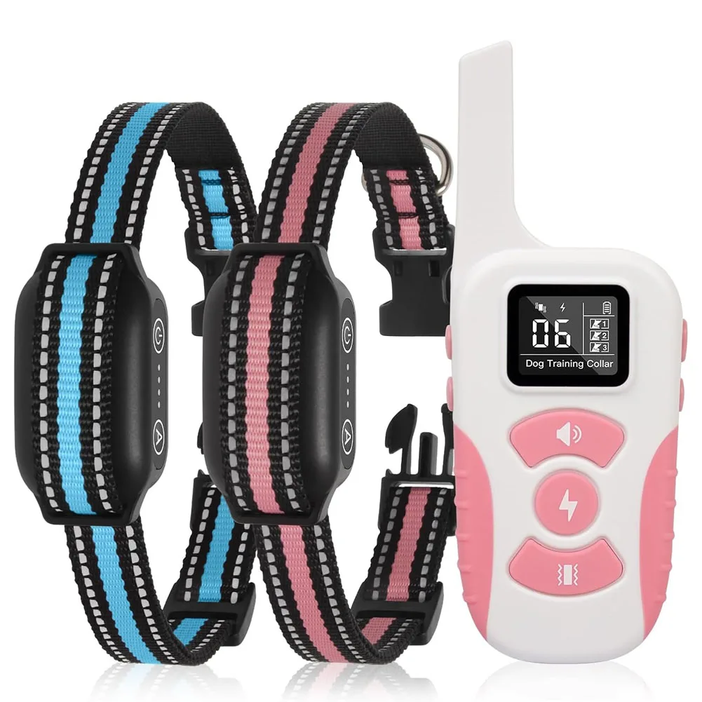 3300ft Range Stop Barking Dog Collar No Bark Control Anti Barking Dog Electric Shock Training Collar with Remote
3300ft Range Stop Barking Dog Collar No Bark Control Anti Barking Dog Electric Shock Training Collar with Remote
