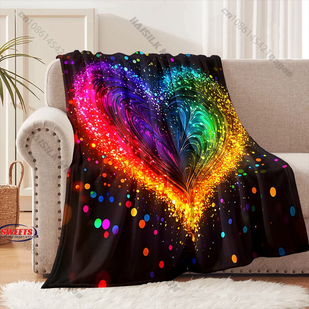 Rainbow Heart Cozy Blanket Decor Multiple sizes kid's and adults' bedroom living room sofa decor blanket, Exquisite gift
Rainbow Heart Cozy Blanket Decor Multiple sizes kid's and adults' bedroom living room sofa decor blanket, Exquisite gift
