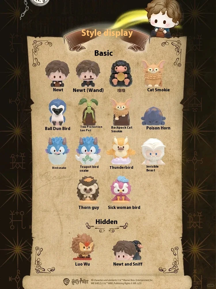 Harry Potter FB Magical Animal Series Mini Blind Bag Cute Desktop Decorations Genuine Collectible Toy for Kids Birthday Gift
Harry Potter FB Magical Animal Series Mini Blind Bag Cute Desktop Decorations Genuine Collectible Toy for Kids Birthday Gift