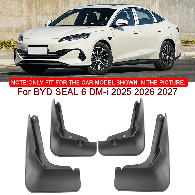 Для BYD SEAL 6 DM-i 2025 2026 2027 Стайлинг автомобиля ABS автомобильные брызговики брызговики передние и задние крылья аксессуары 
Для BYD SEAL 6 DM-i 2025 2026 2027 Стайлинг автомобиля ABS автомобильные брызговики брызговики передние и задние крылья аксессуары