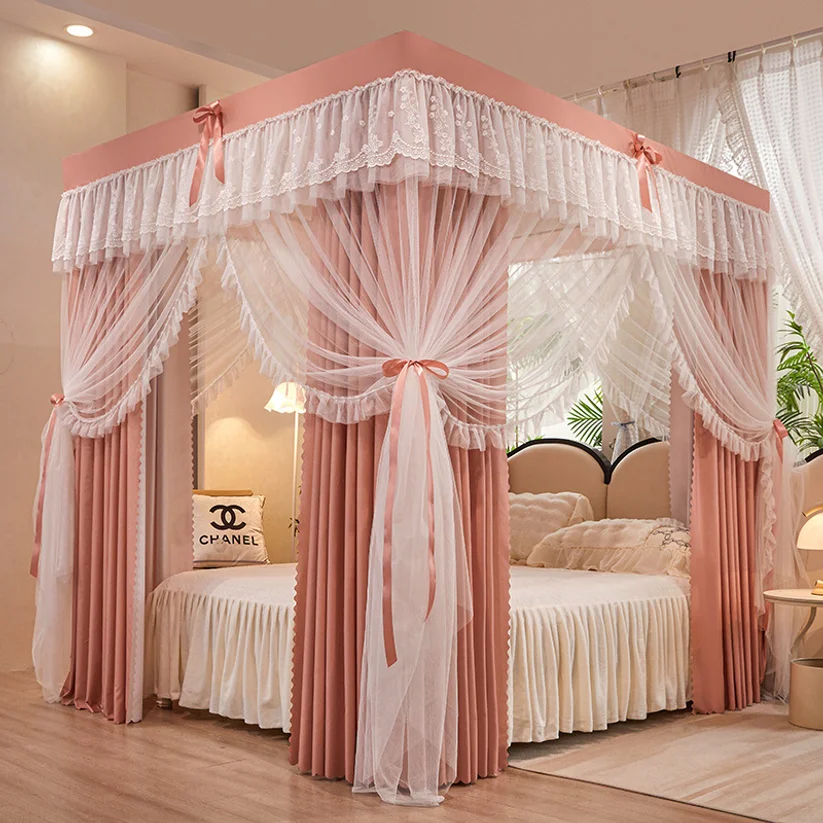 New Double-layer Bed Curtain Mosquito Net, Palace Style Household Thickened Blackout Window Curtain Mosquito Net
New Double-layer Bed Curtain Mosquito Net, Palace Style Household Thickened Blackout Window Curtain Mosquito Net