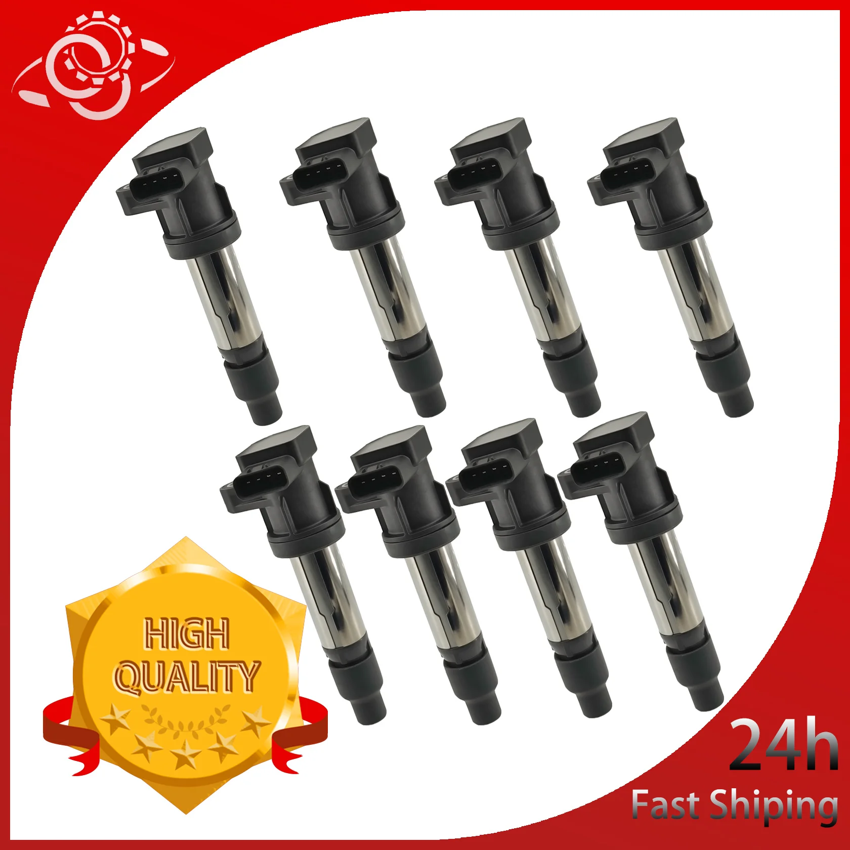 12594176 8Pcs Ignition Coil Compatible With Cadillac XLR SRX STS 2005-2009 DTS 2005-2011 Buick Lucerne 4.4L 4.6L 12597745
12594176 8Pcs Ignition Coil Compatible With Cadillac XLR SRX STS 2005-2009 DTS 2005-2011 Buick Lucerne 4.4L 4.6L 12597745
