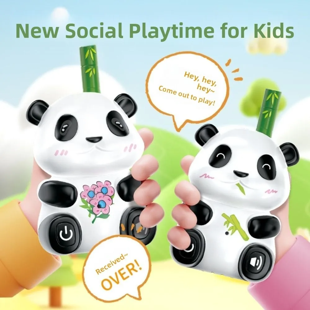 2Pcs Panda Kids Walkie Talkie Toys Transceiver No Radiation Portable Wireless Walkie-Talkies Battery Powered Creative
2Pcs Panda Kids Walkie Talkie Toys Transceiver No Radiation Portable Wireless Walkie-Talkies Battery Powered Creative