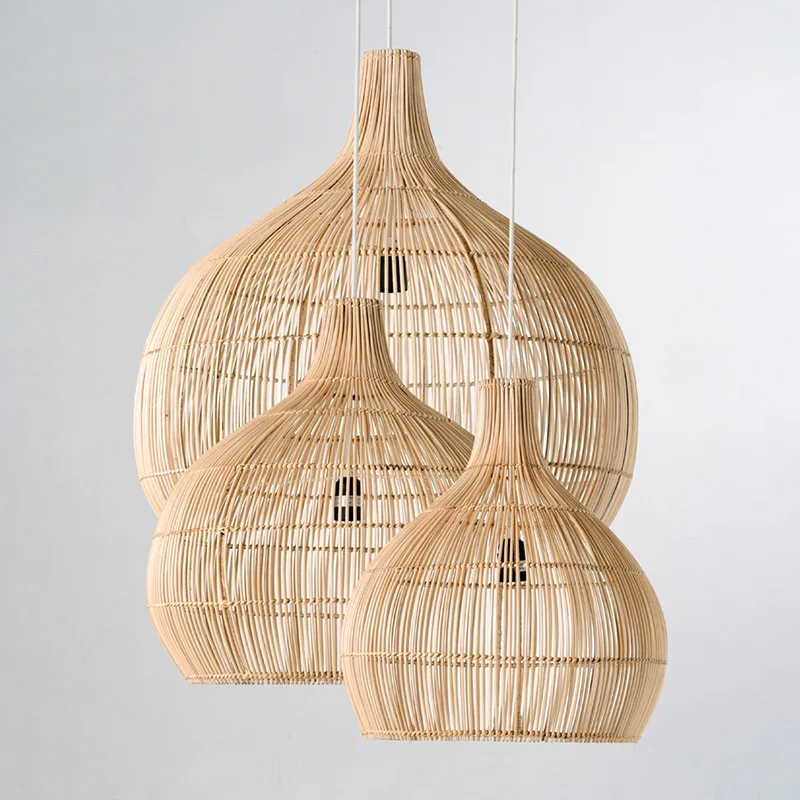 Vintage Rattan Pendant Lights Hand-woven Rattan Hanging Lamp Lights for Living Room Decoration Dining Room Lamps E27 Suspension
Vintage Rattan Pendant Lights Hand-woven Rattan Hanging Lamp Lights for Living Room Decoration Dining Room Lamps E27 Suspension