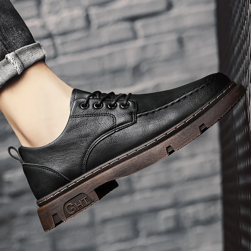 Мужские повседневные низкие ботинки Busin Bla Leather oes Весна Осень Сезонная рабочая одежда Faion Briti Sle
Мужские повседневные низкие ботинки Busin Bla Leather oes Весна Осень Сезонная рабочая одежда Faion Briti Sle