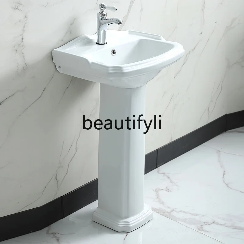 Retro column washbasin integrated ceramic washbasin floor-to-ceiling mini balcony basin
Retro column washbasin integrated ceramic washbasin floor-to-ceiling mini balcony basin