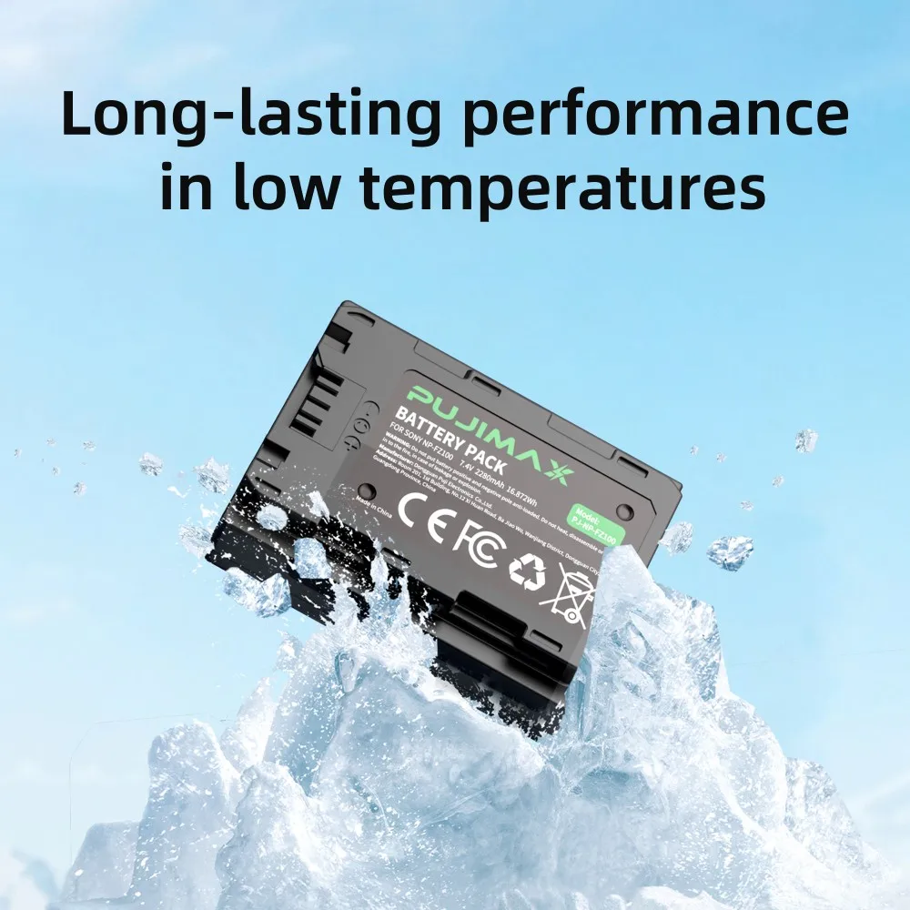 PUJIMAX NP-FZ100 NP FZ100 Battery with Type-C Charging Input for Sony Sony FX3, a1, a9, a9 II, a7R III, a7R IV, a7S III, a7 III
PUJIMAX NP-FZ100 NP FZ100 Battery with Type-C Charging Input for Sony Sony FX3, a1, a9, a9 II, a7R III, a7R IV, a7S III, a7 III
