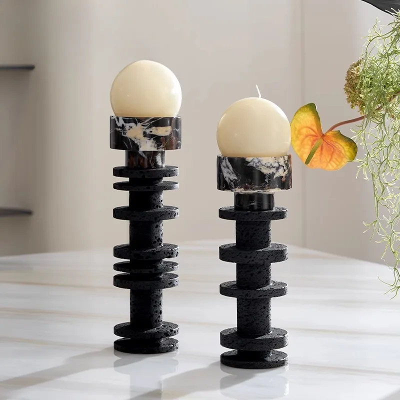 Restaurant table retro candle candle holder ornament light luxury high-end soft decoration
Restaurant table retro candle candle holder ornament light luxury high-end soft decoration