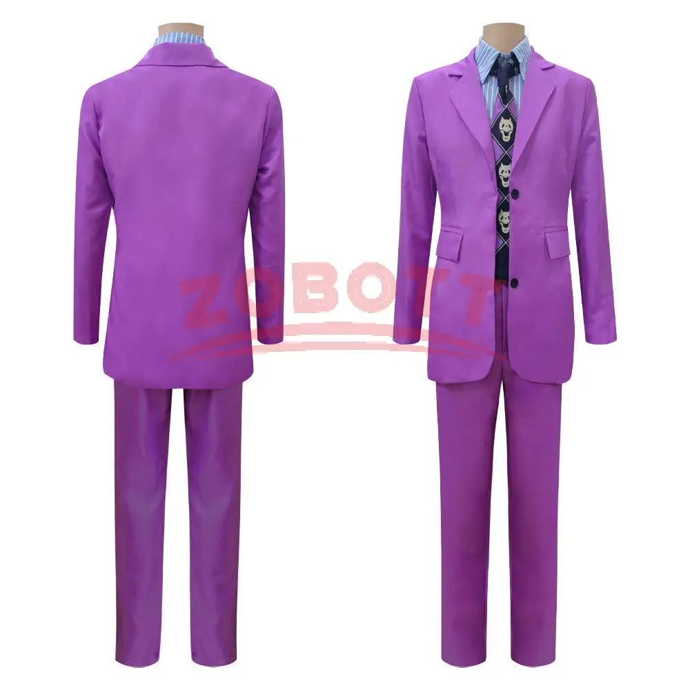 Anime Kira Yoshikage Cosplay Costume Purple Uniform Suit with Tie Halloween Carnival Outfit for Men
Anime Kira Yoshikage Cosplay Costume Purple Uniform Suit with Tie Halloween Carnival Outfit for Men