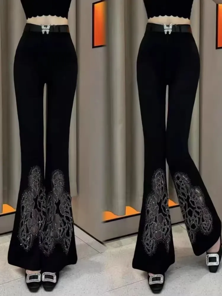 Fashionable High Waist Hollow out Slim Fit Straight Leg Pants Spring Summer New Style Thin All Match Large Size Padded Jeans
Fashionable High Waist Hollow out Slim Fit Straight Leg Pants Spring Summer New Style Thin All Match Large Size Padded Jeans