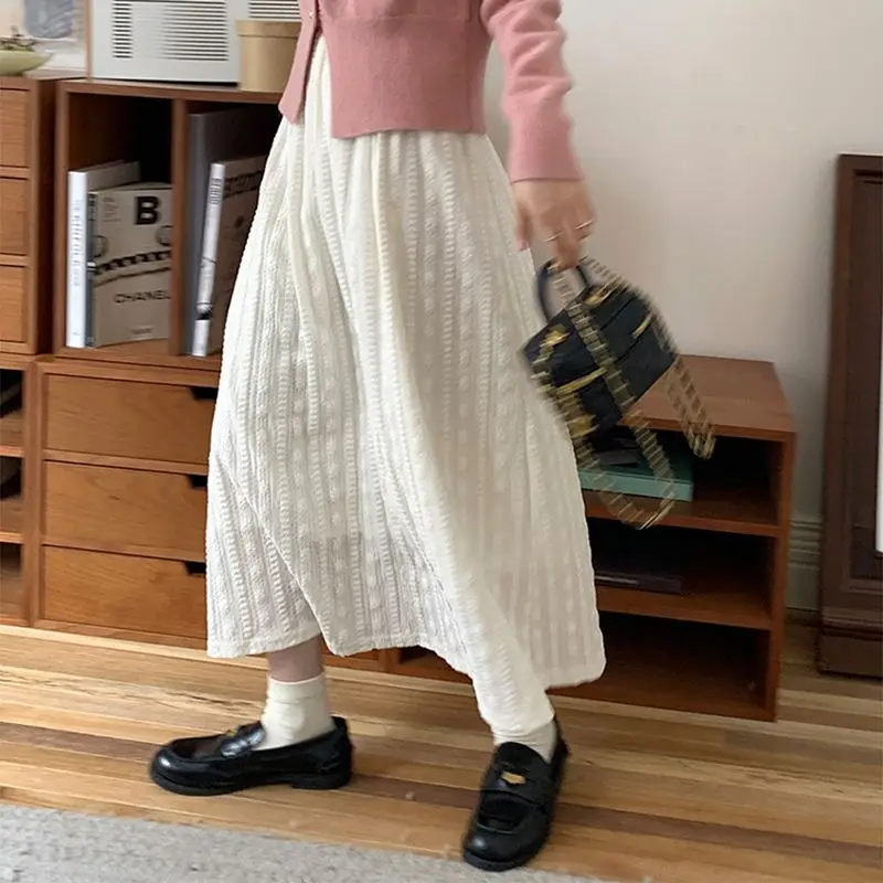 Spring Summer Women Chiffon Lace Skirts High Waist Elastic Y2K Aesthetic Casual Solid Loose A-lineSkirt
Spring Summer Women Chiffon Lace Skirts High Waist Elastic Y2K Aesthetic Casual Solid Loose A-lineSkirt